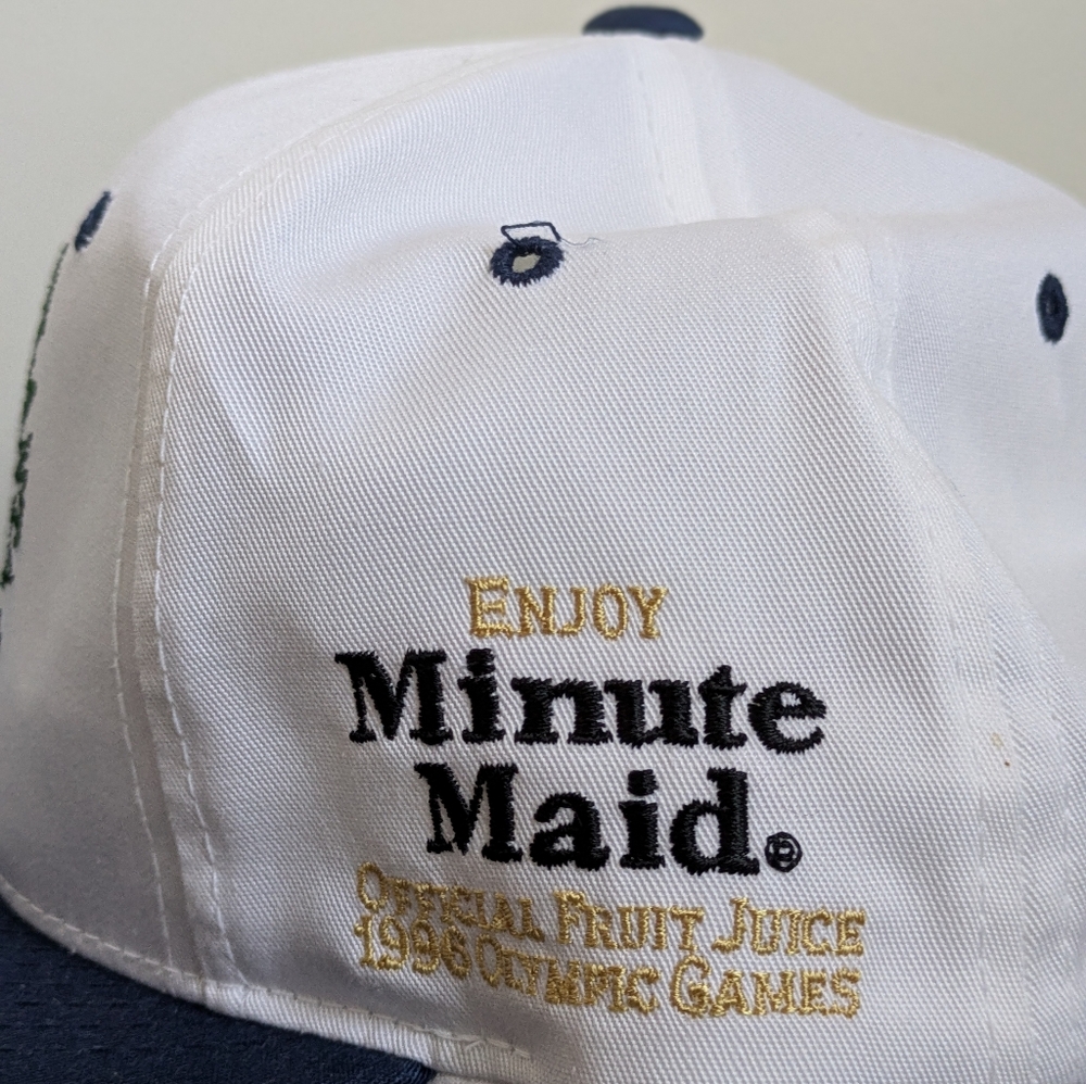 Vintage Starter 1996 Atlanta Olympics Embroidered White Blue Snapback Hat Cap - Picture 4 of 15